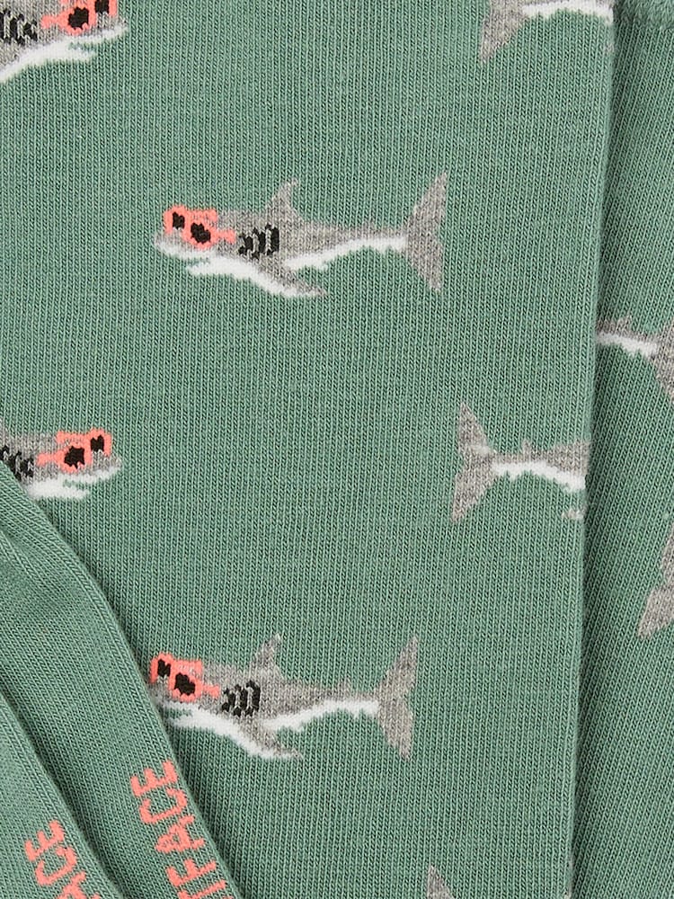 Verde con tiburones - Calcetines para hombre de FatFace - Imagen 2 de 2 Verde con tiburones - Calcetines para hombre de FatFace - Imagen 2 de 2