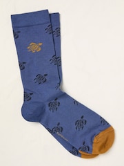 FatFace Blue Turtle Socks - Image 1 of 2