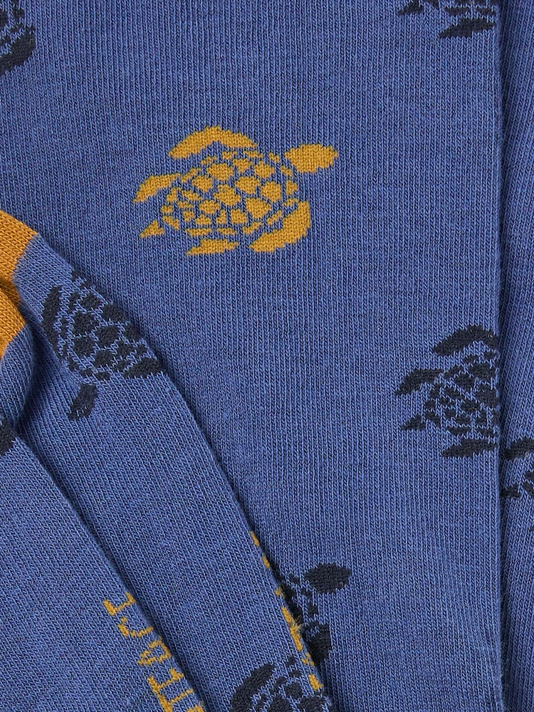FatFace Blue Turtle Socks - Image 2 of 2