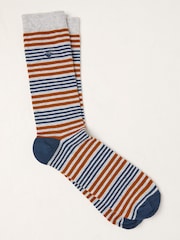 FatFace Grey Stripe Socks - Image 1 of 2