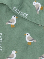 FatFace Green Seagull Trainer Socks - Image 2 of 2