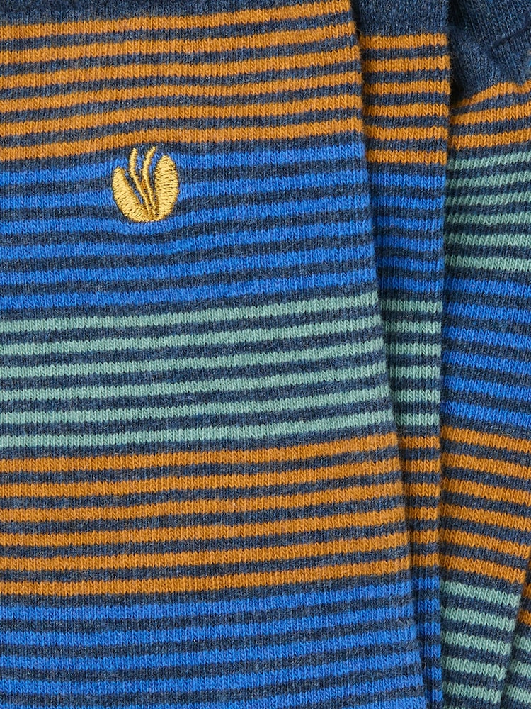 FatFace Blue Stripe Socks - Image 2 of 2
