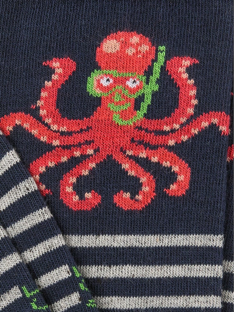 FatFace Blue Octopus Socks - Image 2 of 2