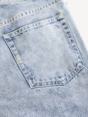 Rag & Bone Blue Miramar Riverly Relaxed Straight High Rise Jeans - Image 10 of 11