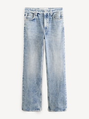 Rag & Bone Blue Miramar Riverly Relaxed Straight High Rise Jeans - Image 7 of 11