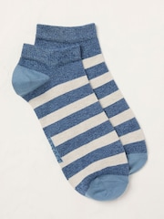 FatFace Blue Twist Trainer Socks - Image 1 of 2