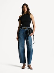 Rag & Bone Black Lou Off Shoulder Top - Image 4 of 10
