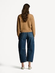 Rag & Bone Blue Charlie Barrel Jeans - Image 3 of 6