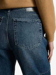 Rag & Bone Blue Charlie Barrel Jeans - Image 5 of 6