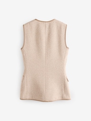 Rag & Bone Brown Bartlet Italian Tweed Vest - Image 7 of 10