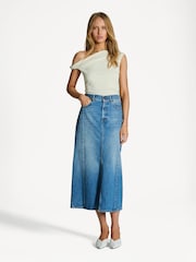 Rag & Bone White Lou Off Shoulder Top - Image 3 of 10