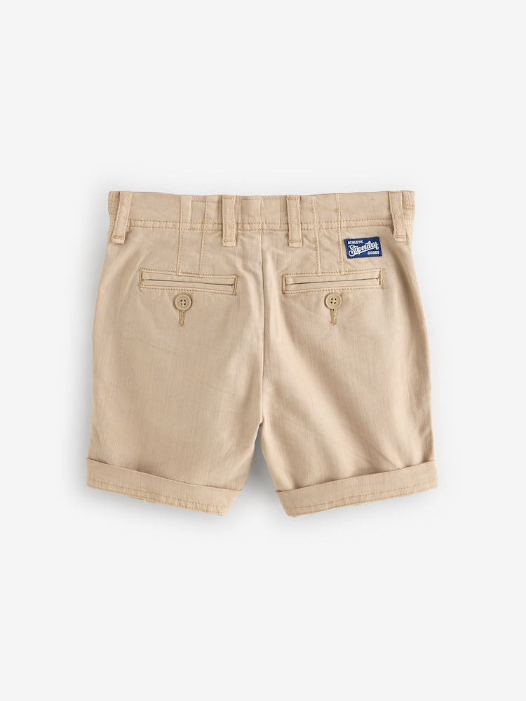 Superdry Stone Chino Shorts - Image 2 of 5