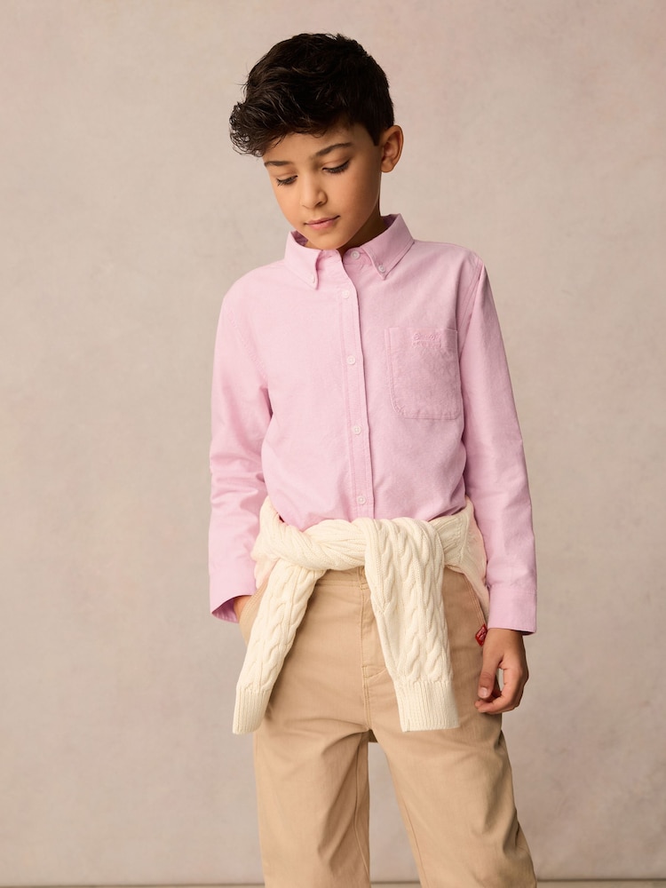 Superdry Pink Oxford Shirt - Image 11 of 11 Superdry Pink Oxford Shirt - Image 11 of 11