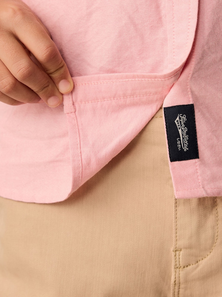 Superdry Pink Oxford Shirt - Image 5 of 5