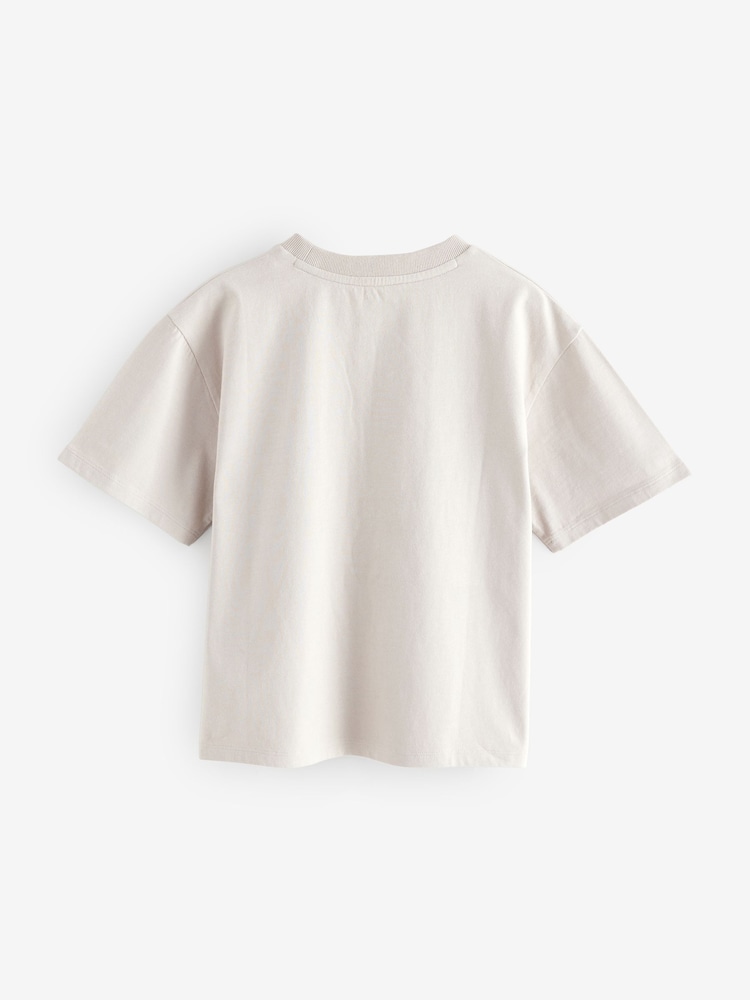 Superdry Brown/Cream T-Shirt 3 Pack - Image 2 of 6