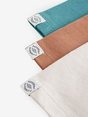 Superdry Brown/Cream T-Shirt 3 Pack - Image 6 of 6