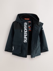 Superdry Navy Waterproof Jacket - Image 2 of 6