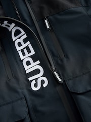 Superdry Navy Waterproof Jacket - Image 4 of 6