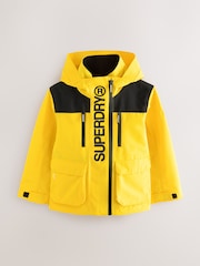 Superdry Yellow Waterproof Jacket - Image 1 of 6