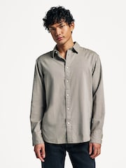 Rag & Bone Green Finch Zig Zag Dobby Long Sleeve Shirt - Image 1 of 7