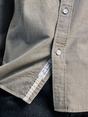 Rag & Bone Green Finch Zig Zag Dobby Long Sleeve Shirt - Image 5 of 7