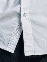 Rag & Bone White Tomlin Stretch Dobby Shirt - Image 5 of 6