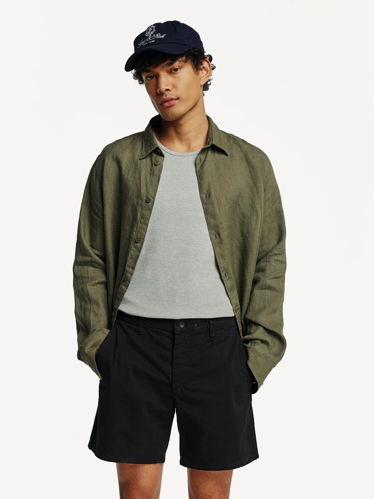 Rag & Bone Black Standard Chino Shorts - Image 1 of 6