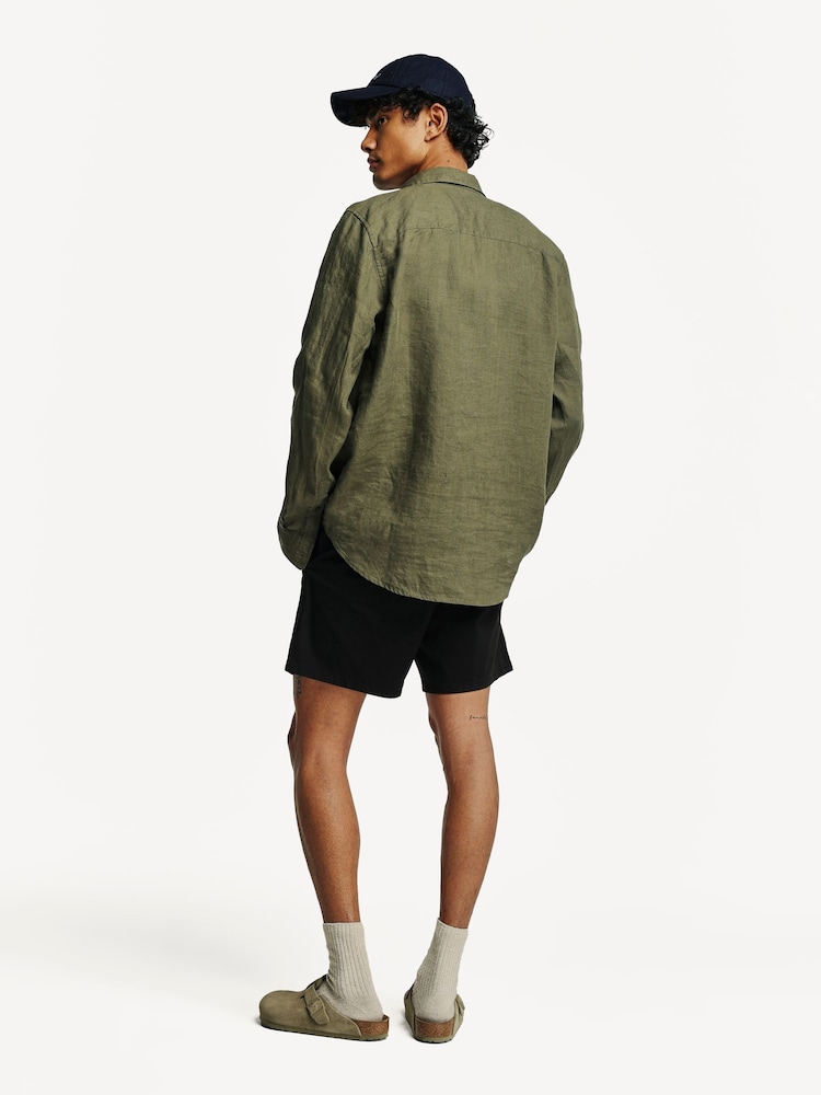 Rag & Bone Black Standard Chino Shorts - Image 2 of 6