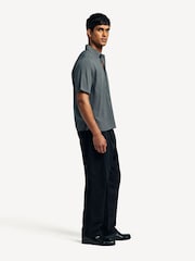 Rag & Bone Grey Dalton Short Sleeve Dobby Shirt - Image 3 of 7