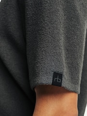Rag & Bone Grey Rib Johnny Polo Shirt In Zuma Toweling - Image 7 of 7