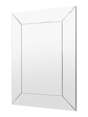 Gallery Home Silver Clear Bevelled Glass Wrexham Rectangle Wall Mirror - Image 2 of 4