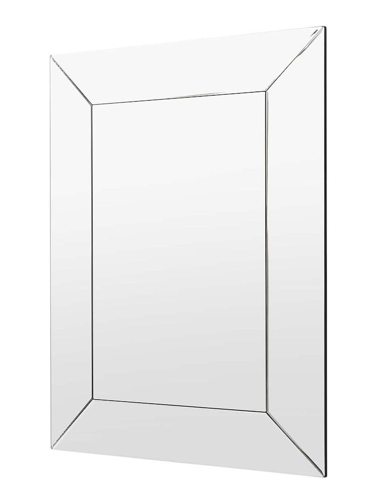 Gallery Home Silver Clear Bevelled Glass Wrexham Rectangle Wall Mirror - Image 2 of 4