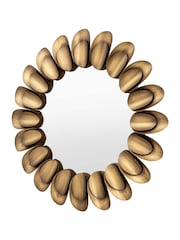 Gallery Home Bronze Iron Kidwelly Decorative Round Mirror - Image 4 of 6