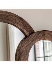 Gallery Home Charcoal Dark Wood Harlech Arch Full Length Mirror - Image 2 of 7