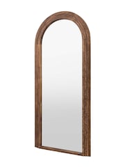Gallery Home Charcoal Dark Wood Harlech Arch Full Length Mirror - Image 6 of 7
