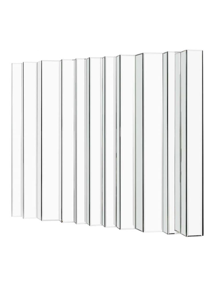 Gallery Home Silver Ferndale Decorative Panel Wall Mirror - Image 2 of 4