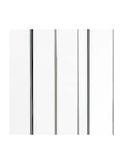 Gallery Home Silver Ferndale Decorative Panel Wall Mirror - Image 4 of 4