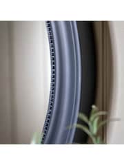 Gallery Home Grey Wood Loughor Round Wall Mirror - Image 2 of 7
