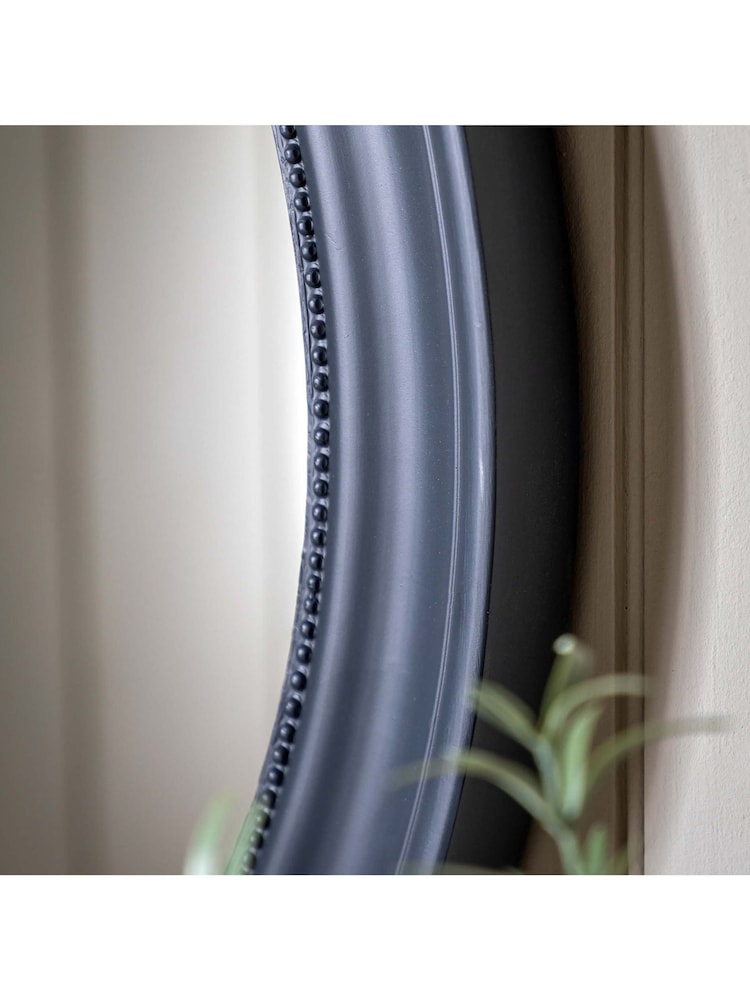 Gallery Home Grey Wood Loughor Round Wall Mirror - Image 2 of 7 Gallery Home Grey Wood Loughor Round Wall Mirror - Image 2 of 7
