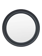 Gallery Home Grey Wood Loughor Round Wall Mirror - Image 5 of 7