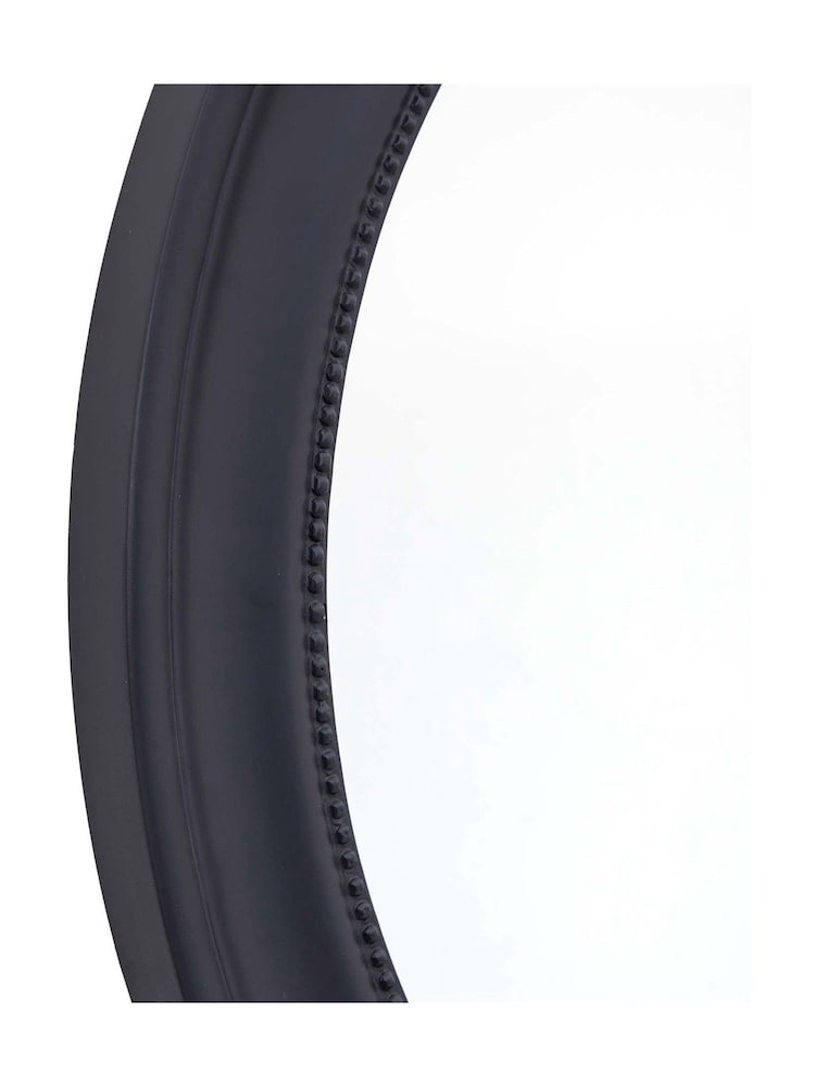 Gallery Home Grey Wood Loughor Round Wall Mirror - Image 7 of 7