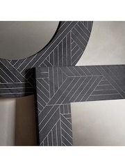 Gallery Home Black Wood Holywell Rectangle Mirror - Image 2 of 6