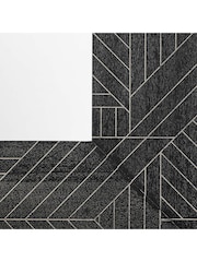 Gallery Home Black Wood Holywell Rectangle Mirror - Image 5 of 6