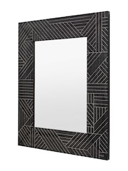 Gallery Home Black Wood Holywell Rectangle Mirror - Image 6 of 6