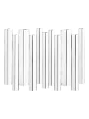 Gallery Home Silver Cardiff Decorative Panel Wall Mirror - Image 1 of 3