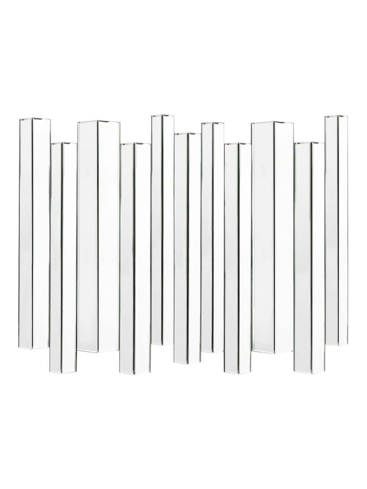Gallery Home Silver Cardiff Decorative Panel Wall Mirror - Image 1 of 3