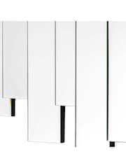 Gallery Home Silver Cardiff Decorative Panel Wall Mirror - Image 3 of 3