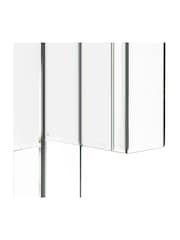 Gallery Home Silver Cardiff Decorative Panel Wall Mirror - Image 4 of 4