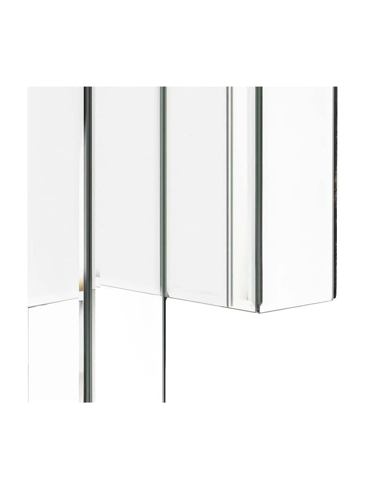 Gallery Home Silver Cardiff Decorative Panel Wall Mirror - Image 4 of 4