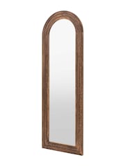 Gallery Home Charcoal Dark Wood Denbigh Arch Full Length Mirror - Image 5 of 6
